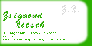 zsigmond nitsch business card